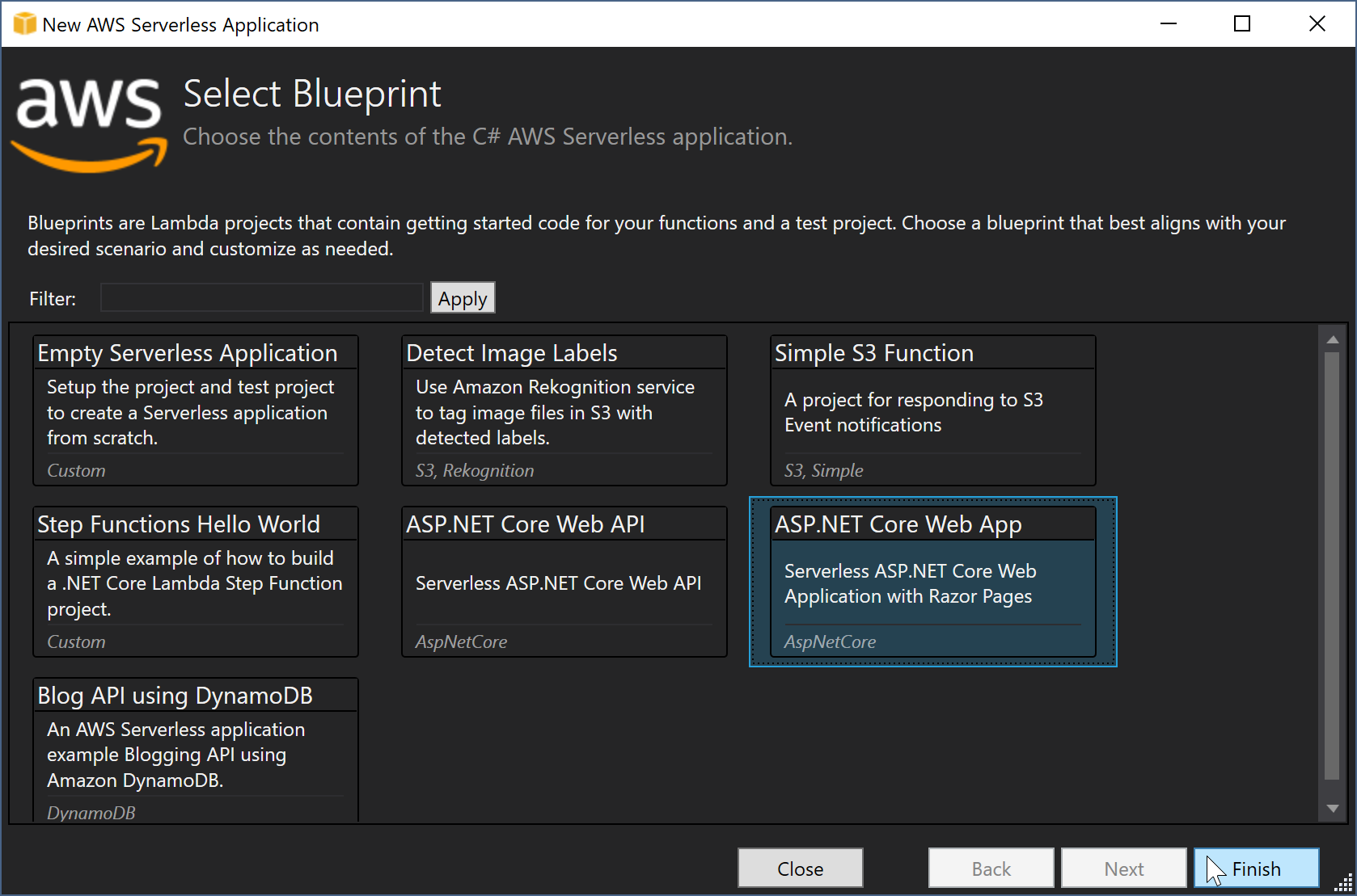 ASP.NET Core Web App Blueprint